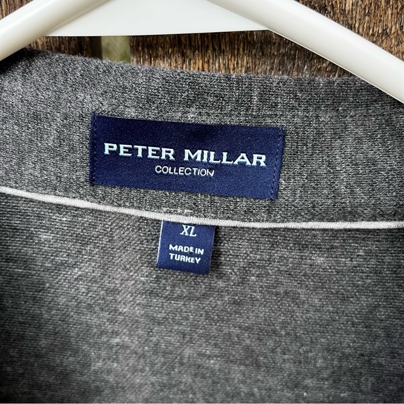Peter Millar Men’s Cotton Cashmere Amble Long-Sleeve Polo Shirt Sz XL - Picture 11 of 13